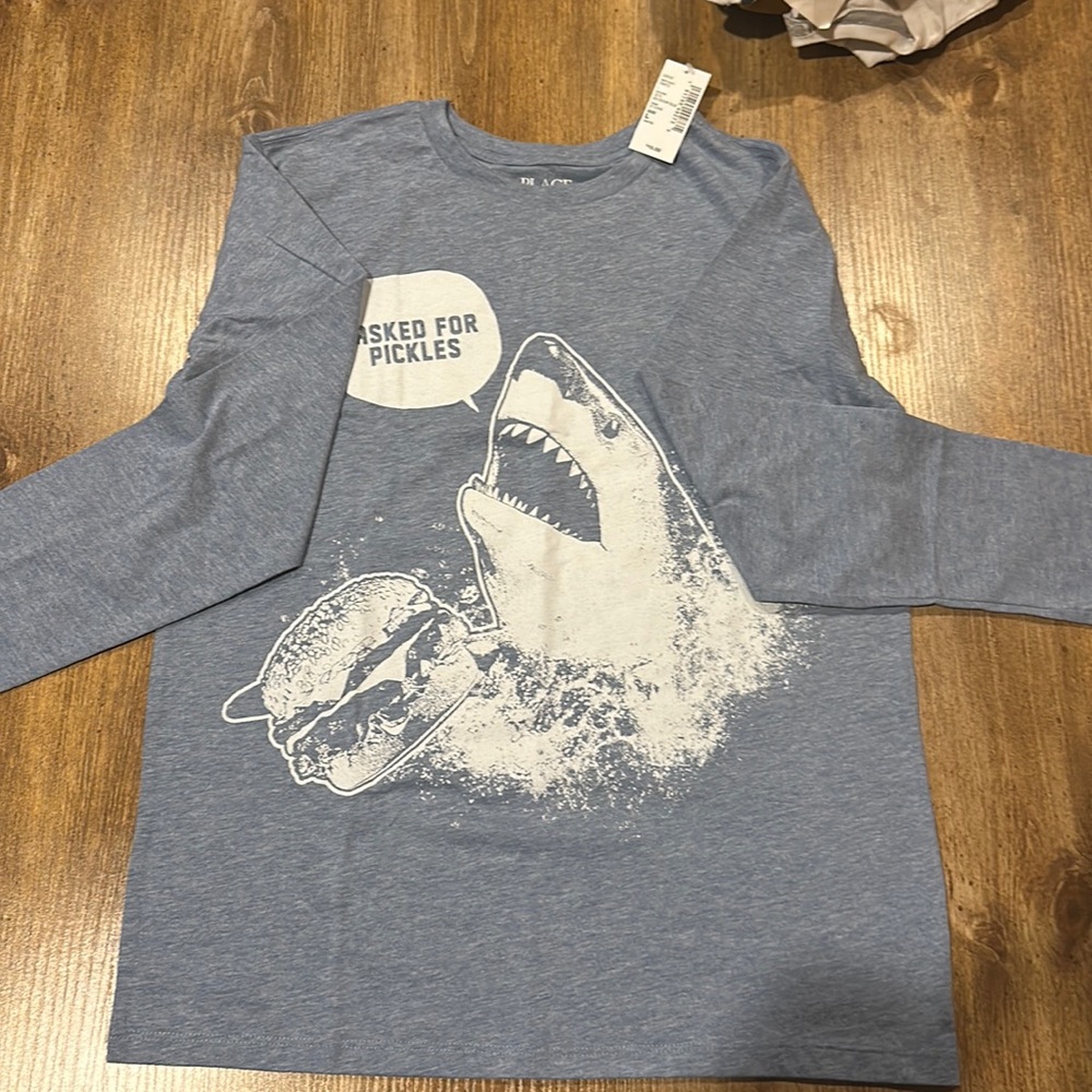 Blue boys long sleeve H&M shirt